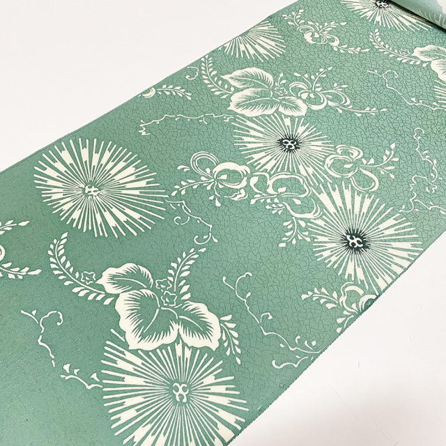 越後型・型絵染帯