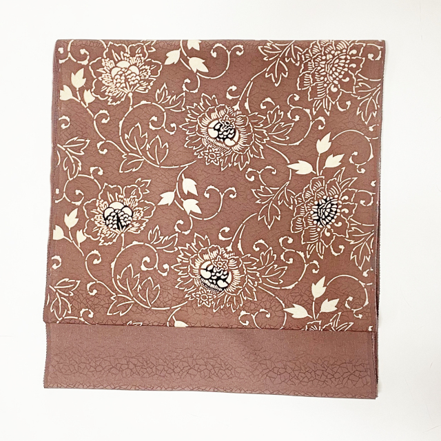 越後型・型絵染帯