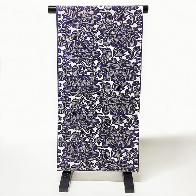 越後型・型絵染帯