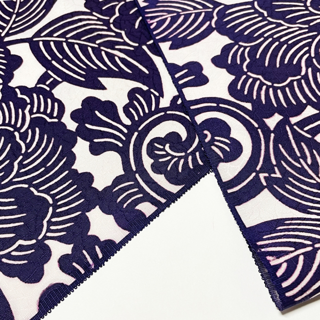 越後型・型絵染帯