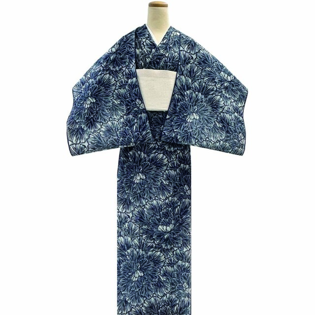 絹紅梅　浴衣 お仕立代込み価格 送料無料 絹紅梅小紋 女性用 竺仙鑑製 高級