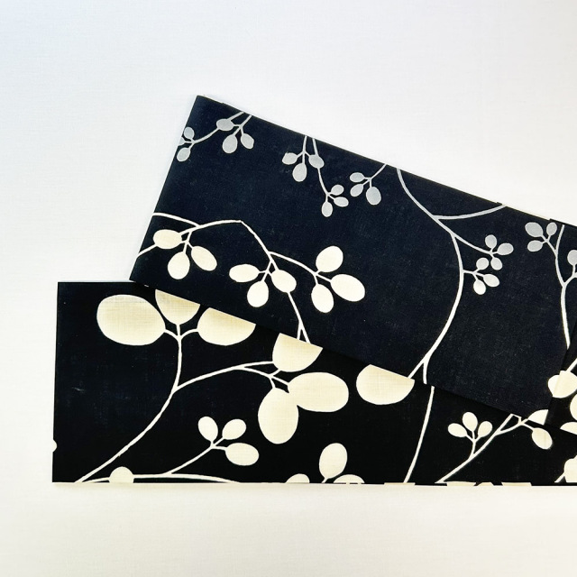 繋ぎ模様半幅帯