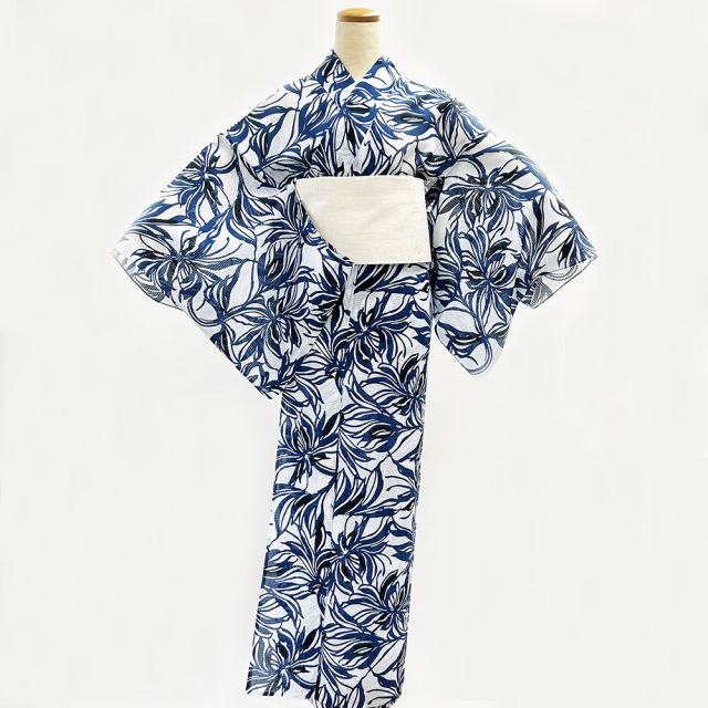 『アウトレットプレタ』紅梅小紋 月下美人