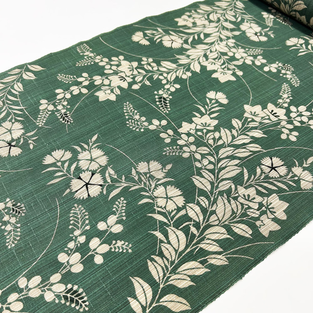 松煙染小紋』秋草模様