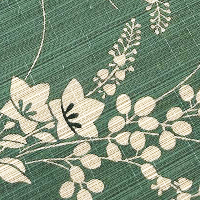 松煙染小紋』秋草模様