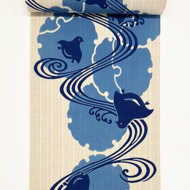 『玉むし』雪輪に千鳥