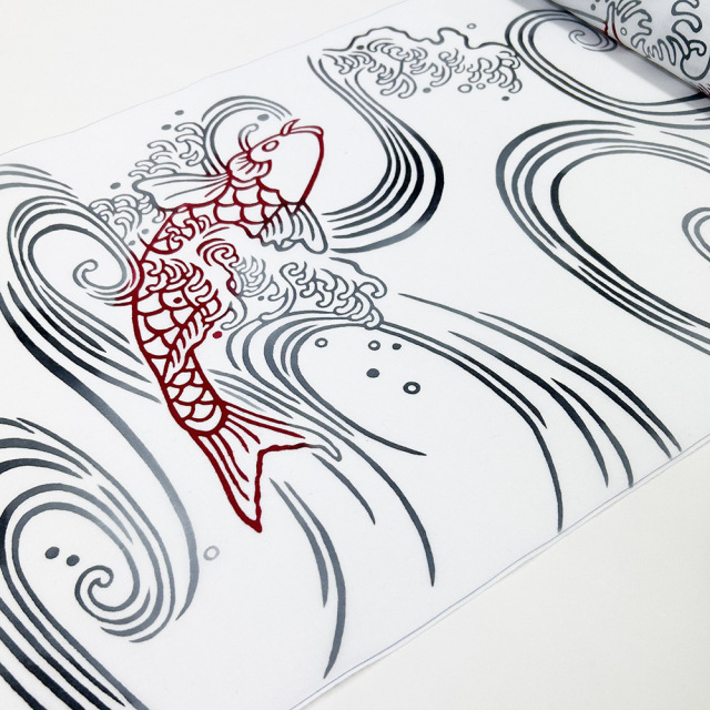 コーマ白地江戸好