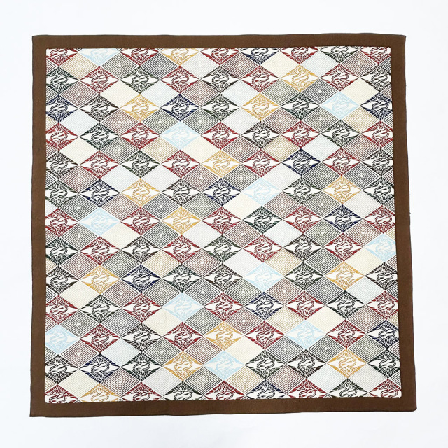 『風呂敷』向鶴菱（茶）