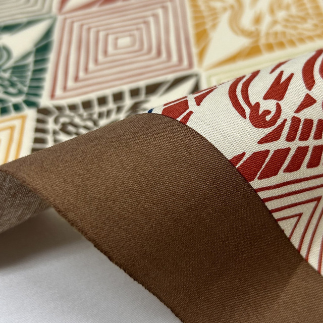 風呂敷』向鶴菱（茶）