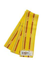 新品　琉球かすり　オレンジ　半幅帯【竺仙】 k24-15-01.jpg
