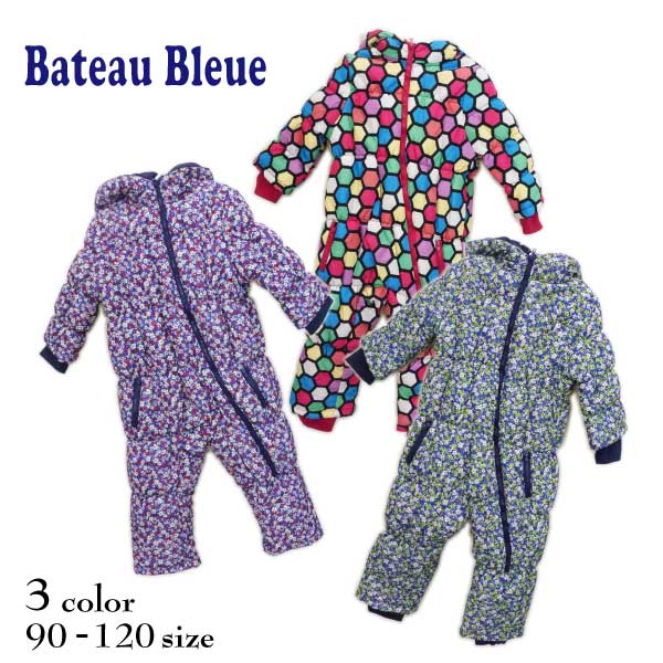 【SALE！27％OFF!!】Bateau Bleue(バトーブルー)総柄ジャンプスーツ【メール便不可！！】