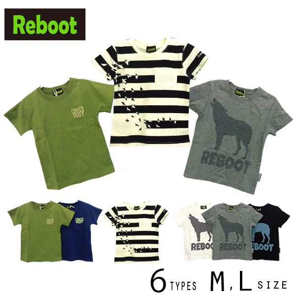 【30%OFFSALE】Reboot(リブート)メンズ３柄半袖Ｔシャツ【メール便可能】