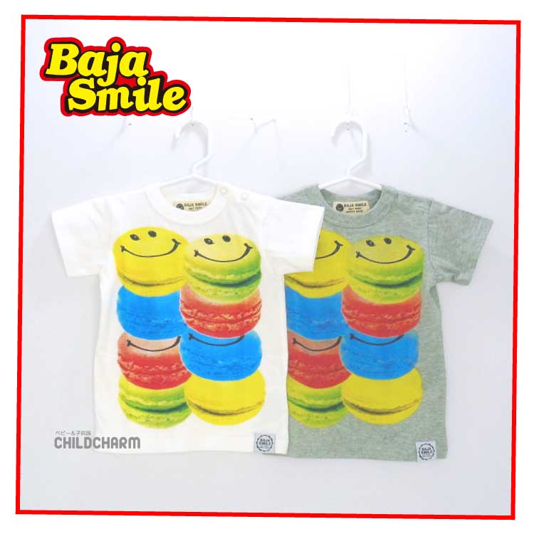 【ＳＡＬＥ！！２０％ＯＦＦ！！】Ｂａｊａ Ｓｍｉｌｅ(バハスマイル)マカロンSMILE半袖Ｔシャツ【メール便可能】
