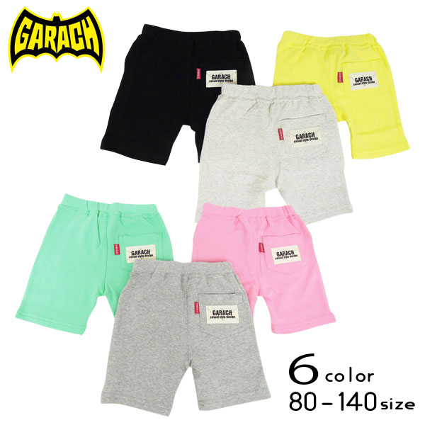 【30%OFFSALE】ＧＡＲＡＣＨ(ギャラッチ)ロゴワッペン付き５分丈パンツ【メール便送料無料】