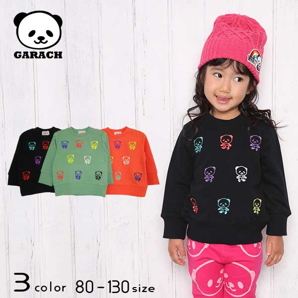 【20％OFFSALE】ＧＡＲＡＣＨ(ギャラッチ)パンダ刺繍トレーナー【メール便送料無料】