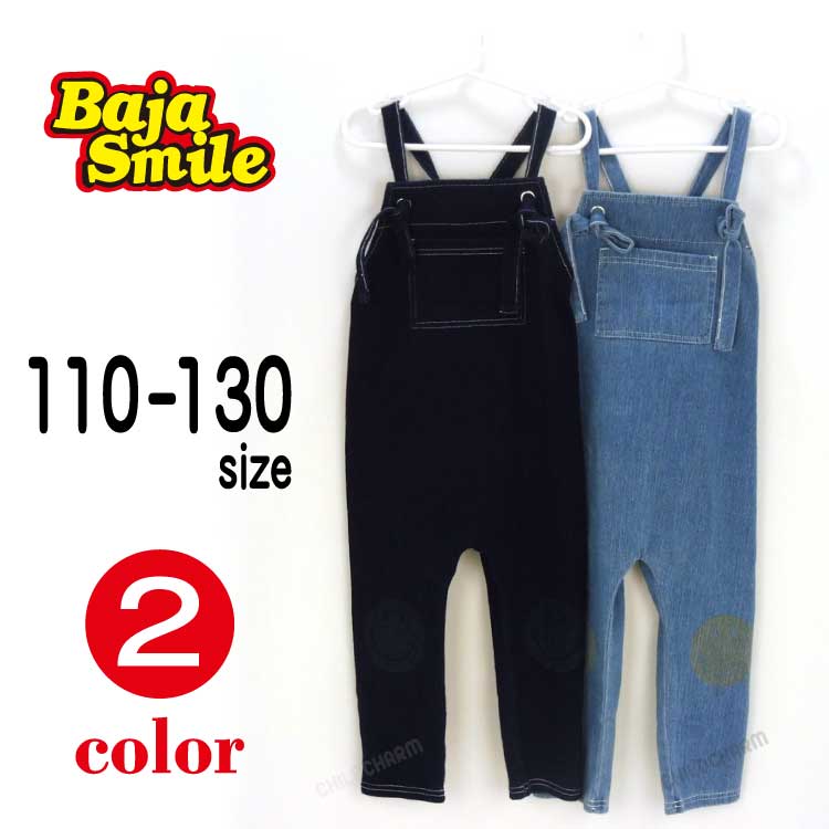 Ｂａｊａ Ｓｍｉｌｅ(バハスマイル)スマイルプリントミニ裏毛サロペット【メール便可能】