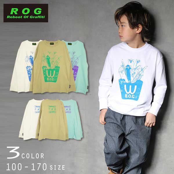 【30％OFFSALE】R.O.G Reboot(リブート)スケートボードプリントビックロングＴシャツ【メール便送料無料】