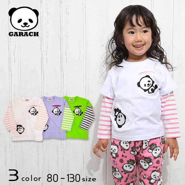 【30％OFFSALE】ＧＡＲＡＣＨ(ギャラッチ)ポケットパンダレイヤードＴシャツ【メール便送料無料】