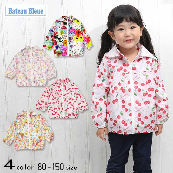 【30%OFFSALE】Bateau Bleue(バトーブルー)総柄ウィンドブレーカー【メール便送料無料】