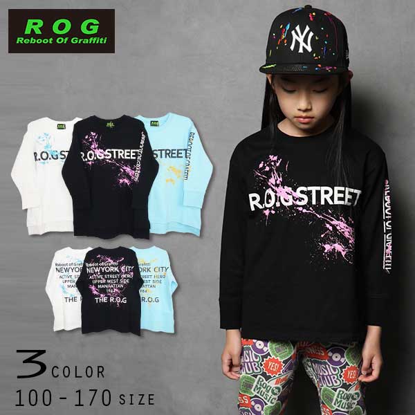 【30％OFFSALE】R.O.G Reboot(リブート)ペイントロゴビックロングＴシャツ【メール便送料無料】