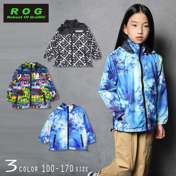 【30%OFFSALE】Reboot(リブート)総柄ウィンドブレーカー【メール便送料無料】