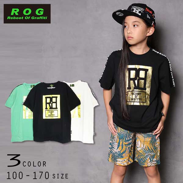 【20％OFFSALE】R.O.G Reboot(リブート)ゴールドロゴビック半袖Ｔシャツ【メール便送料無料】