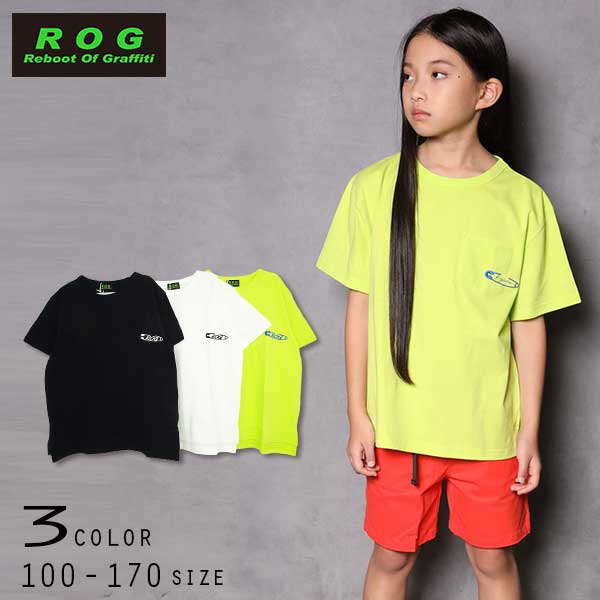 【20％OFFSALE】R.O.G Reboot(リブート)安全ピンロゴ刺繍ビック半袖Ｔシャツ【メール便送料無料】