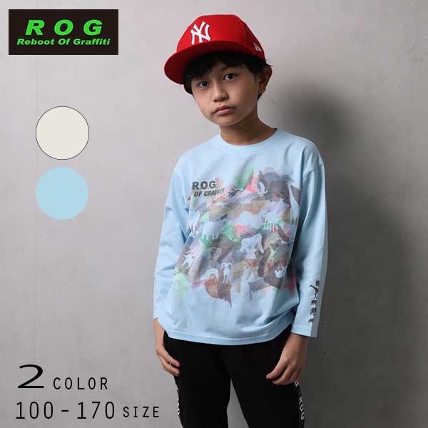 【20%OFFSALE】R.O.G(アールオージー)アニマルプリントビックロングＴシャツ【メール便送料無料】