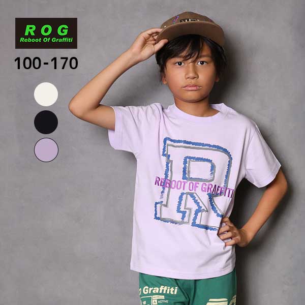 【SALE】R.O.G(アールオージー)手書き風Ｒロゴ半袖Ｔシャツ【メール便可能】