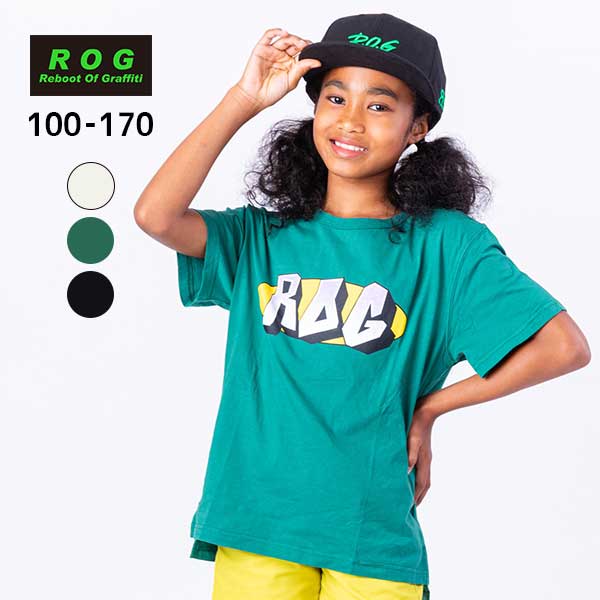 【SALE】R.O.G(アールオージー)ロゴプリントビック半袖Ｔシャツ【メール便可能】
