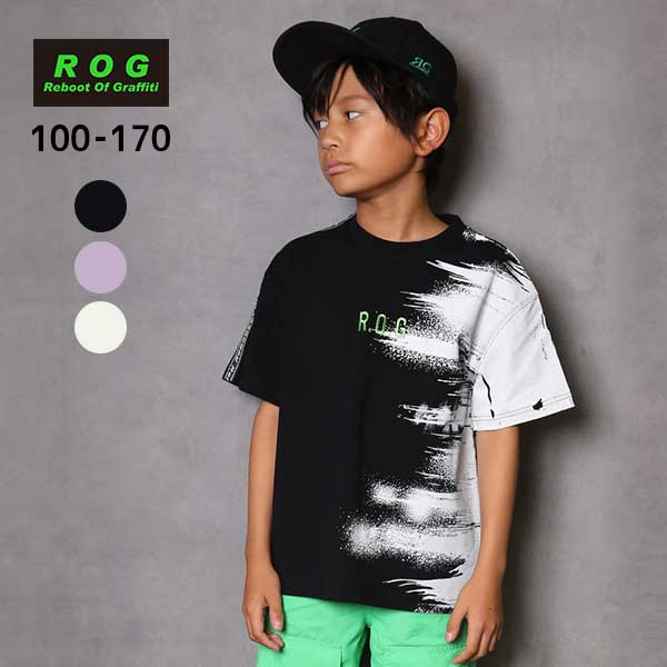 【SALE】R.O.G(アールオージー)ロゴ刺ビック半袖Ｔシャツ【メール便可能】