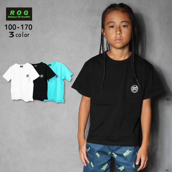 【SALE】【2025夏物新作】R.O.G(アールオージー)ボトルキャップ刺繍ビック半袖Ｔシャツ【メール便送料無料】