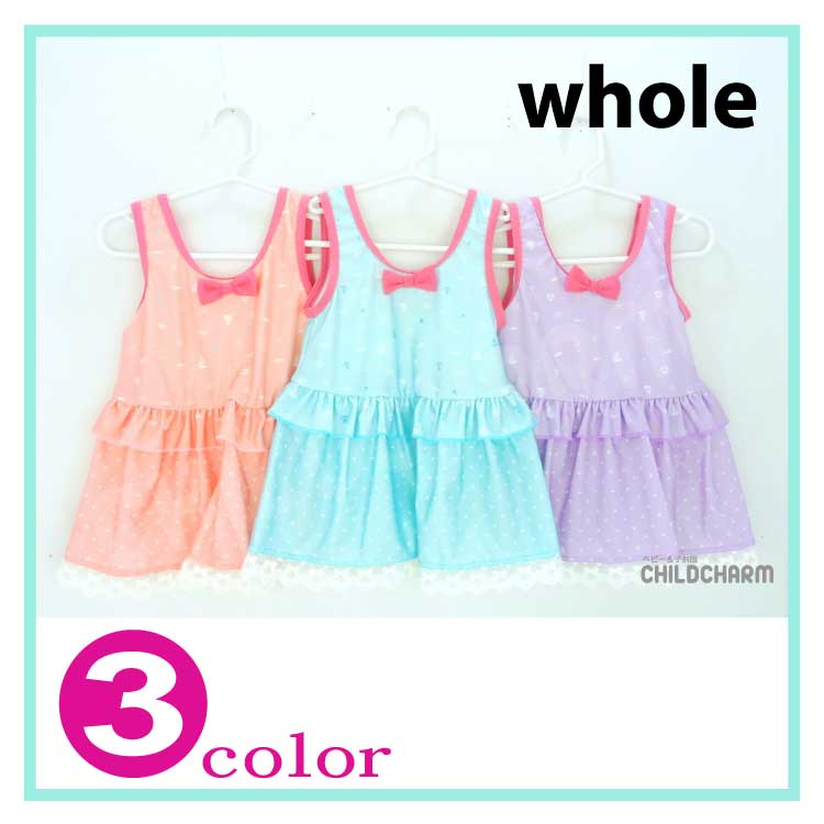 WHOLE SWIM(ホール)マリン総柄スイムワンピース【メール便送料無料】