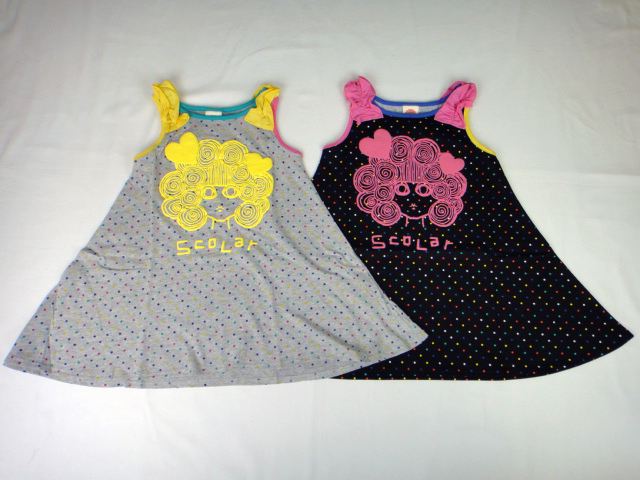 【40%OFFSALE】ＳｃｏＬａｒ(スカラー)スカラーちゃんドット柄ワンピース