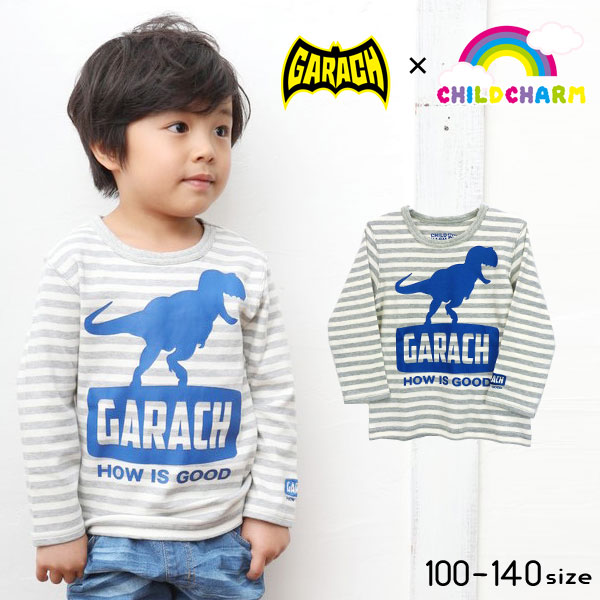 ＧＡＲＡＣＨ(ギャラッチ)恐竜プリント長袖Ｔシャツ【メール便送料無料】