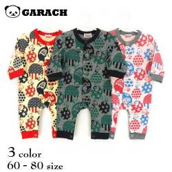 【ＳＡＬＥ！！３０％ＯＦＦ！！】ＧＡＲＡＣＨ(ギャラッチ)パンダ×ドット総柄カバーオール【メール便可能】