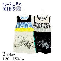 ＳｃｏＬａｒ(スカラー)切替プリントタンクワンピース【メール便可能】