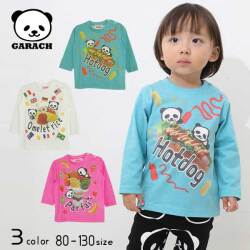 【30％OFFSALE】ＧＡＲＡＣＨ(ギャラッチ)食べ物パンダ長袖Ｔシャツ【メール便送料無料】