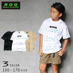 【20%OFFSALE】R.O.G Reboot(リブート)ペイント＆ロゴビック半袖Ｔシャツ【メール便送料無料】