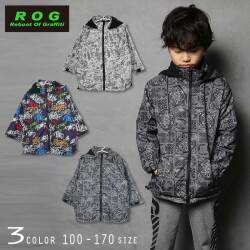 【20％OFFSALE】R.O.G Reboot(リブート)総柄ウィンドブレーカー【130サイズまでメール便送料無料】