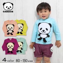 【SALE】ＧＡＲＡＣＨ(ギャラッチ)足ぶらパンダ長袖Ｔシャツ【メール便送料無料】