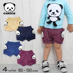 【20％OFFSALE】ＧＡＲＡＣＨ(ギャラッチ)パンダアップリケ付きショートパンツ【メール便可能】