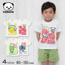 【20％OFFSALE】ＧＡＲＡＣＨ(ギャラッチ)フルーツパンダ半袖Ｔシャツ【メール便送料無料】