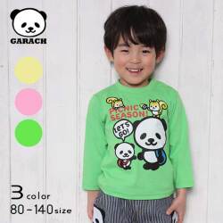 【20%OFFSALE】ＧＡＲＡＣＨ(ギャラッチ)ピクニックパンダ長袖Ｔシャツ【メール便送料無料】