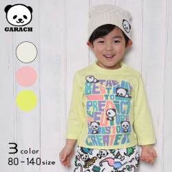 【20%OFFSALE】ＧＡＲＡＣＨ(ギャラッチ)ロゴ＆パンダ長袖Ｔシャツ【メール便送料無料】