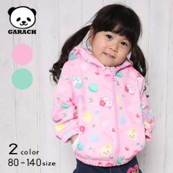 【20%OFFSALE】ＧＡＲＡＣＨ(ギャラッチ)マカロン＆パンダちゃん総柄パーカージャケット【メール便不可】