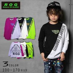 【30％OFFSALE】R.O.G Reboot(リブート)カラー切替ビックロングＴシャツ【メール便送料無料】