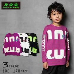 【30％OFFSALE】R.O.G Reboot(リブート)ロゴ刺繍入りビックロングＴシャツ【メール便送料無料】