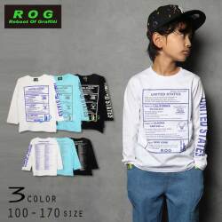【30％OFFSALE】R.O.G Reboot(リブート)UNITED STATESプリントロングＴシャツ【メール便送料無料】