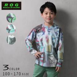【20%OFFSALE】R.O.G(アールオージー)ロゴプリントビックロングＴシャツ【メール便送料無料】